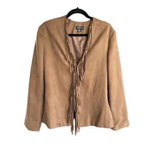Vintage Brown Fringe Jacket by August Max